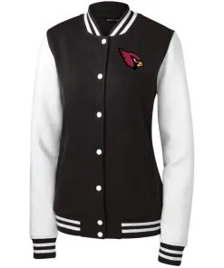 Arizona Cardinals Women’s Fleece Letterman Jacket