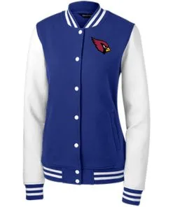 Arizona Cardinals Women’s Fleece Letterman Jacket