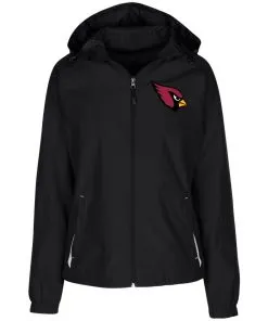 Arizona Cardinals Ladies’ Jersey-Lined Hooded Windbreaker