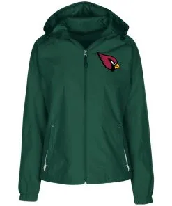 Arizona Cardinals Ladies’ Jersey-Lined Hooded Windbreaker