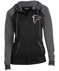 Atlanta Falcons Ladies’ Moisture Wick Full-Zip Hooded Jacket