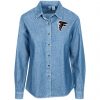 Private: Atlanta Falcons Women’s LS Denim Shirt