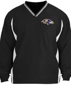 Baltimore Ravens Tipped V-Neck Windshirt