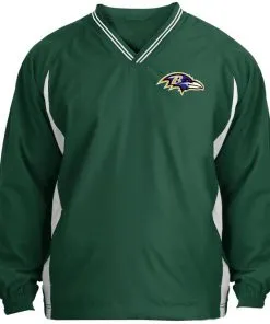 Baltimore Ravens Tipped V-Neck Windshirt