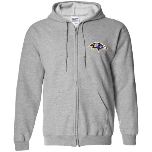Private: Baltimore Ravens Zip Up Hooded Sweatshirt