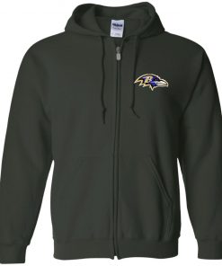Private: Baltimore Ravens Zip Up Hooded Sweatshirt