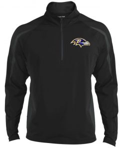 Private: Baltimore Ravens Men’s Sport Wicking Colorblock 1/2 Zip