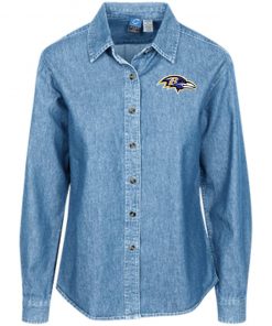 Private: Baltimore Ravens Women’s LS Denim Shirt