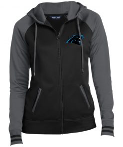 Private: Carolina Panthers Ladies’ Moisture Wick Full-Zip Hooded Jacket