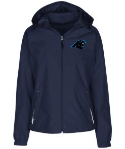 Private: Carolina Panthers Ladies’ Jersey-Lined Hooded Windbreaker
