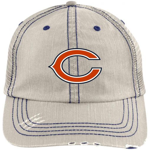 Private: Chicago Bears Distressed Unstructured Trucker Cap