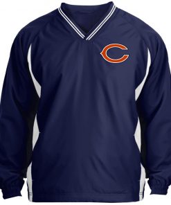 Private: Chicago Bears Tipped V-Neck Windshirt