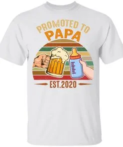 Promoted To Papa EST 2020 Vintage Youth T-Shirt