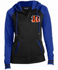Private: Cincinnati Bengals Ladies’ Moisture Wick Full-Zip Hooded Jacket