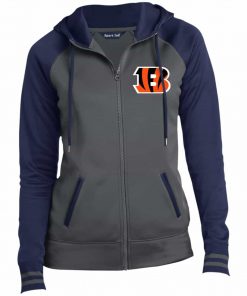 Private: Cincinnati Bengals Ladies’ Moisture Wick Full-Zip Hooded Jacket