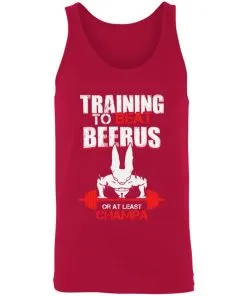 Training to Beat Beerus Or at Least Champa Unisex Tank
