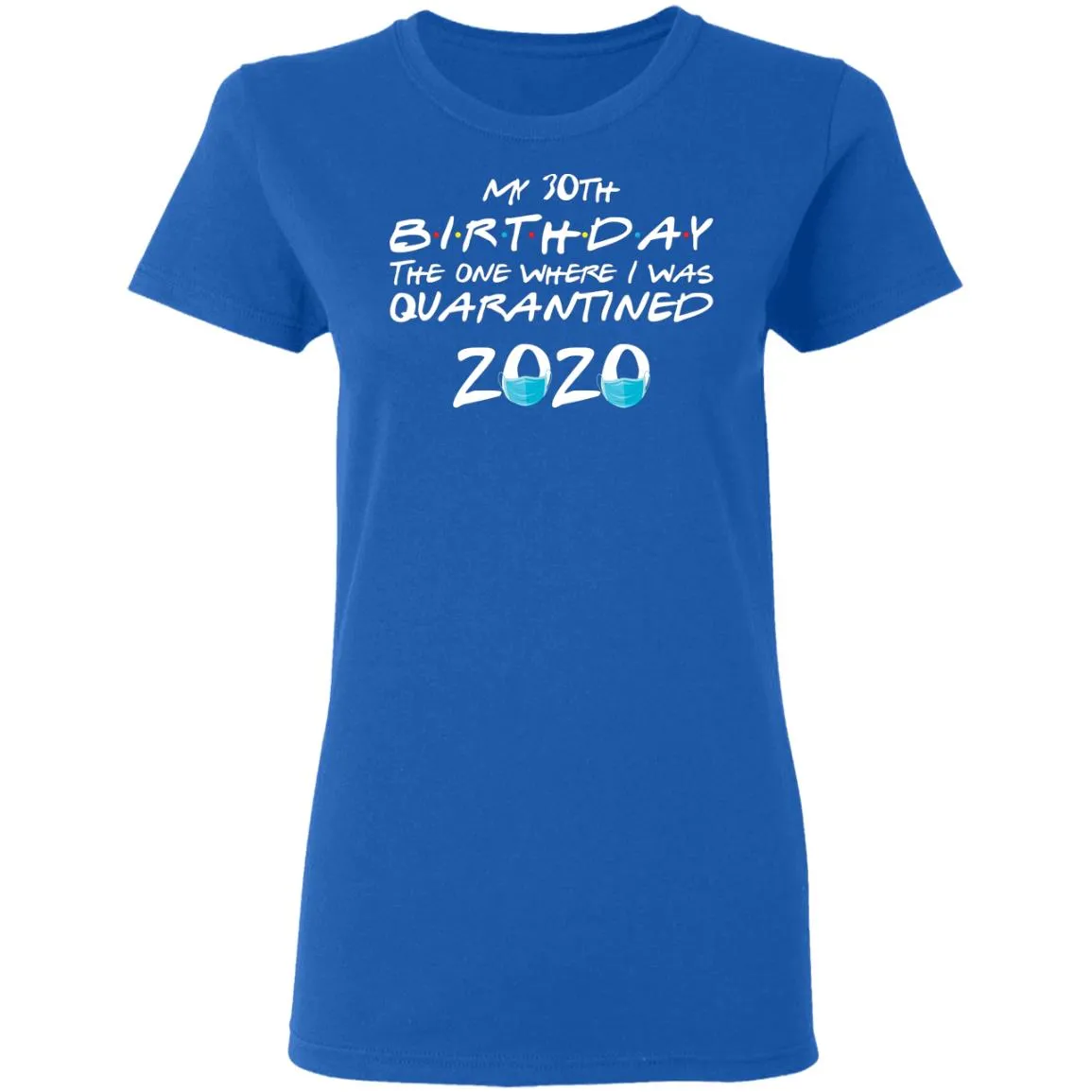 My 30st Birthday The One Where I Was Quarantined 2020 Women's T-Shirt 7 redirect 1860