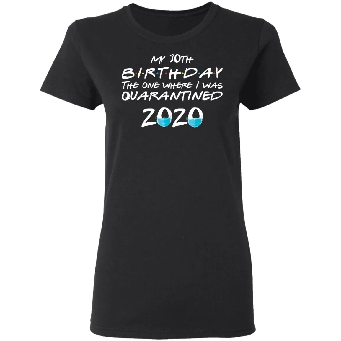 My 30st Birthday The One Where I Was Quarantined 2020 Women's T-Shirt 12 redirect 1865