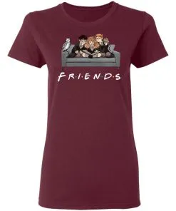 The Golden Trio FRIENDS Harry Potter Hermione & Ron Women's T-Shirt