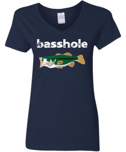 Basshole Women's V-Neck T-Shirt