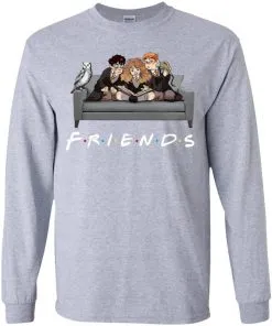 The Golden Trio FRIENDS Harry Potter Hermione & Ron Youth LS T-Shirt