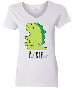 Dinosaur Pickle Me Women's V-Neck T-Shirt