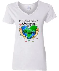In A World Full Of Grandmas Be Grandma Women's V-Neck T-Shirt