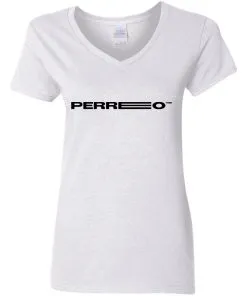 Perreo Logo Slim Fit Women's V-Neck T-Shirt