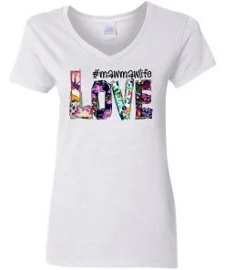 #mawmawlife Love Women's V-Neck T-Shirt