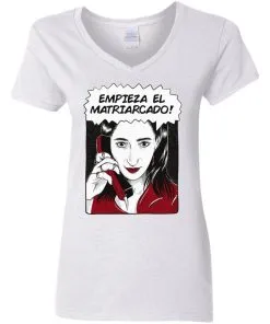 Empieza El Matriarcado Women's V-Neck T-Shirt