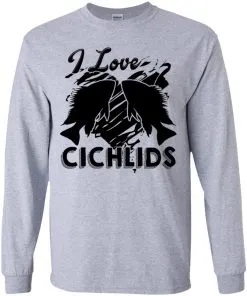 I Love Cichlids Youth LS T-Shirt