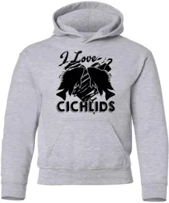 I Love Cichlids Youth Hoodie