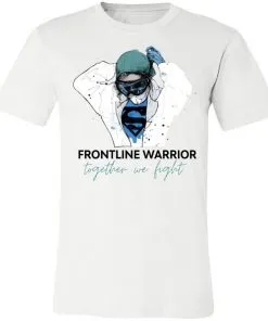Nurse Frontline Warrior Together We Light Unisex Jersey Tee