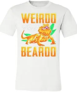 Weirdo With A Beardo Funny Bearded Unisex Jersey Tee