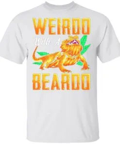 Weirdo With A Beardo Funny Bearded Men's T-Shirt
