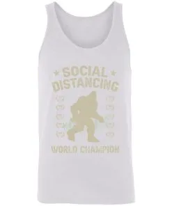 Bigfoot Social Distancing World Champion Unisex Tank