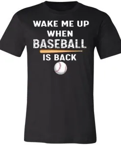 GydiaGarden Wake Me Up When Baseball is Back Unisex Jersey Tee