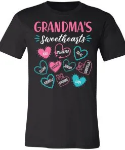 Personalized Grandma’s Sweethearts Unisex Jersey Tee