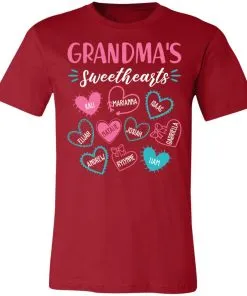 Personalized Grandma’s Sweethearts Unisex Jersey Tee