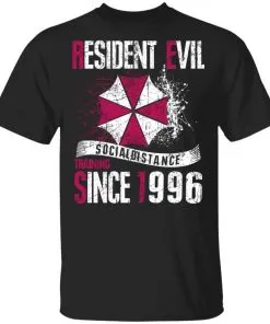 Resident evil social distance training since 1996 Men’s T-Shirt