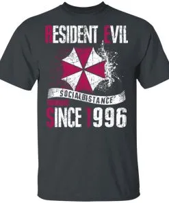 Resident evil social distance training since 1996 Men’s T-Shirt