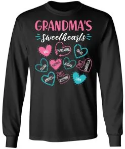 Personalized Grandma’s Sweethearts LS T-Shirt