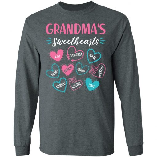 Private: Personalized Grandma’s Sweethearts LS T-Shirt