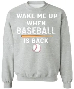 GydiaGarden Wake Me Up When Baseball is Back Sweatshirt