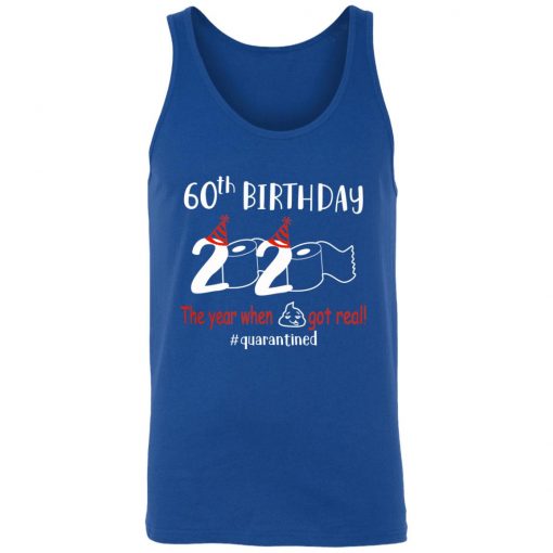 Private: 60th Birthday 2020 The Year When Shit Got Real Quarantined Unisex Tank
