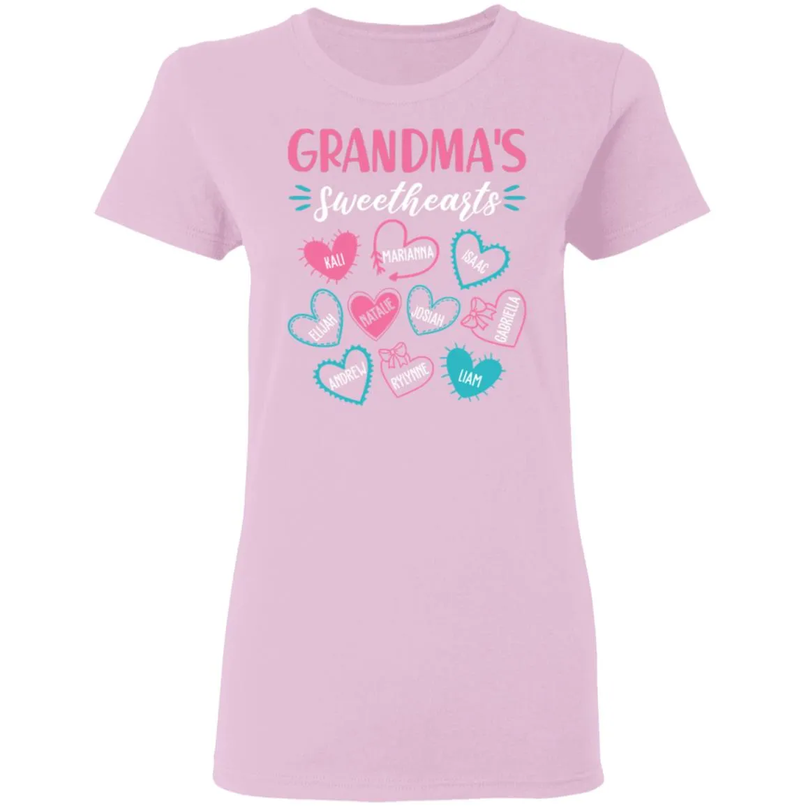 Personalized Grandma’s Sweethearts Women’s T-Shirt Personalized Grandma’s Sweethearts Women’s T-Shirt