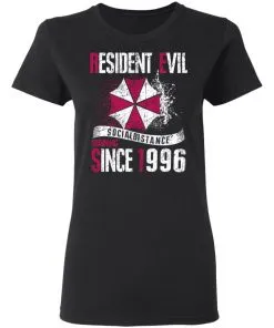Resident evil social distance training since 1996 Women’s T-Shirt