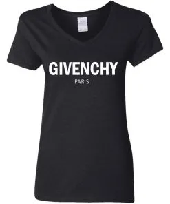 Givenchy Paris Women’s V-Neck T-Shirt