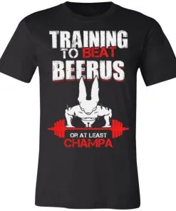 Training to Beat Beerus Or at Least Champa Unisex Jersey Tee
