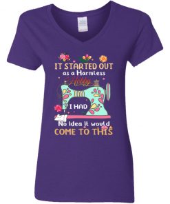 Private: It Started Out As A Harmless Hobby Women’s V-Neck T-Shirt